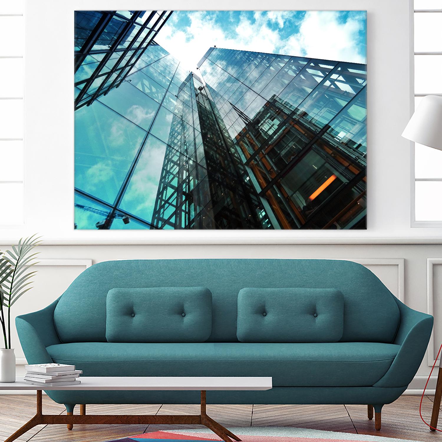 Skyline blue sky by Pexels on GIANT ART - white architectural