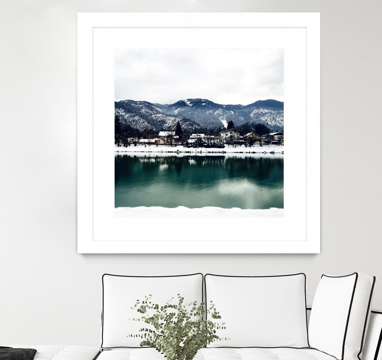 Winter paradise by Pexels on GIANT ART - green landscape