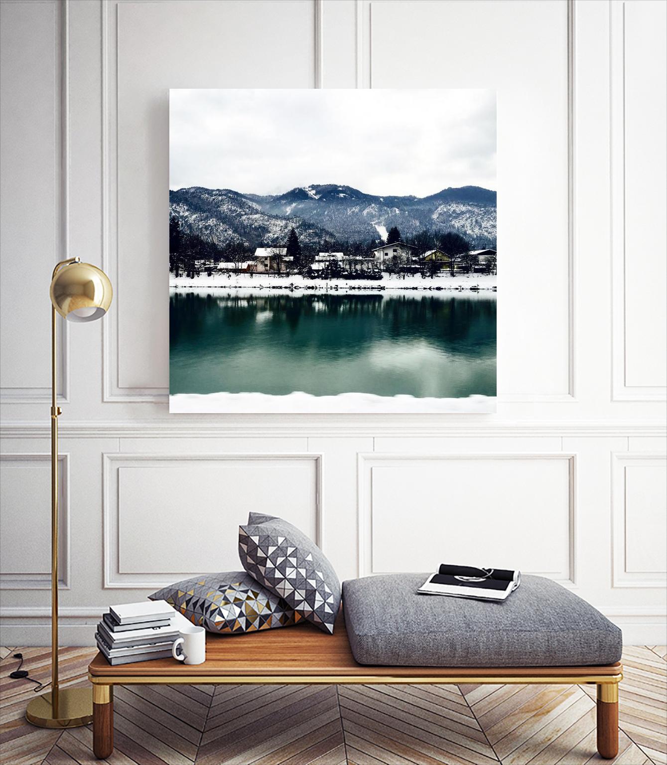 Winter paradise by Pexels on GIANT ART - green landscape