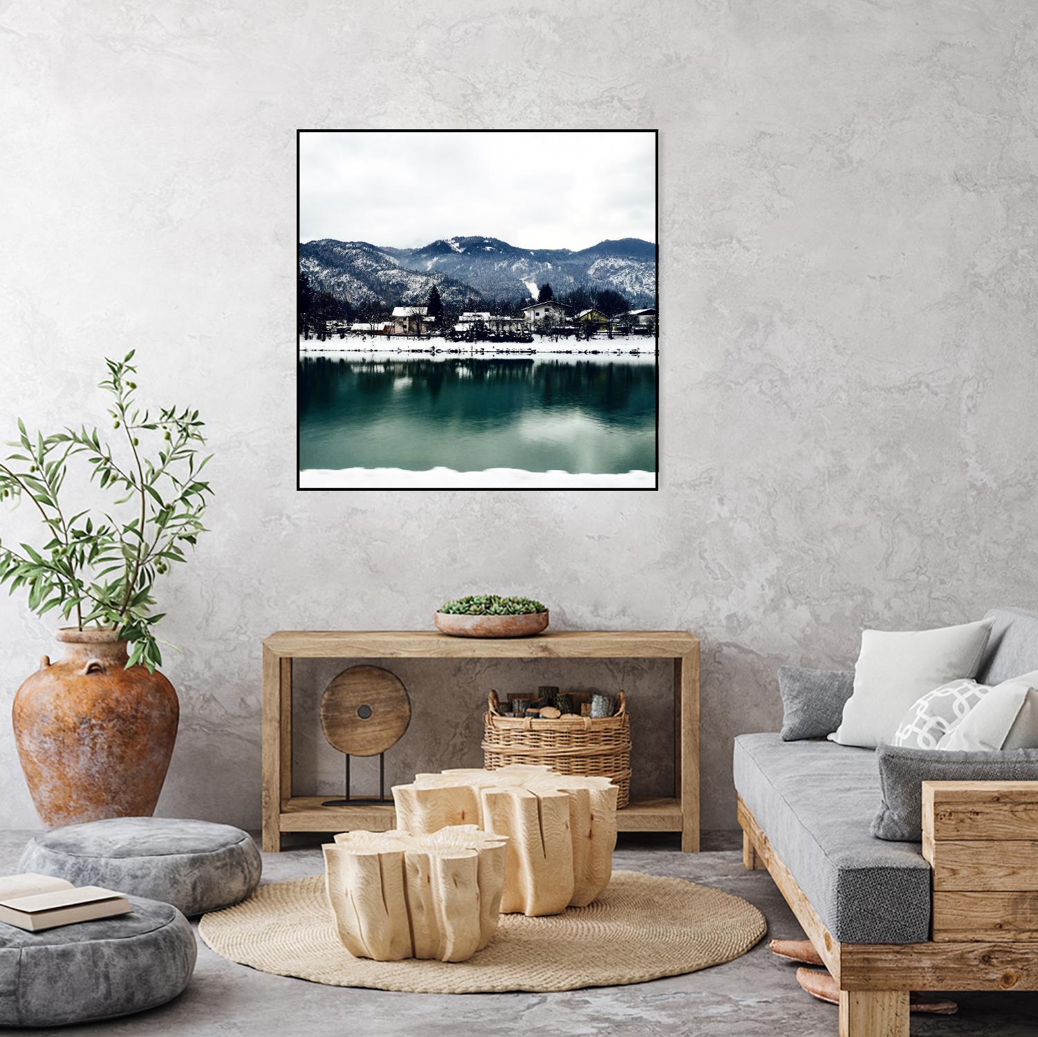 Winter paradise by Pexels on GIANT ART - green landscape