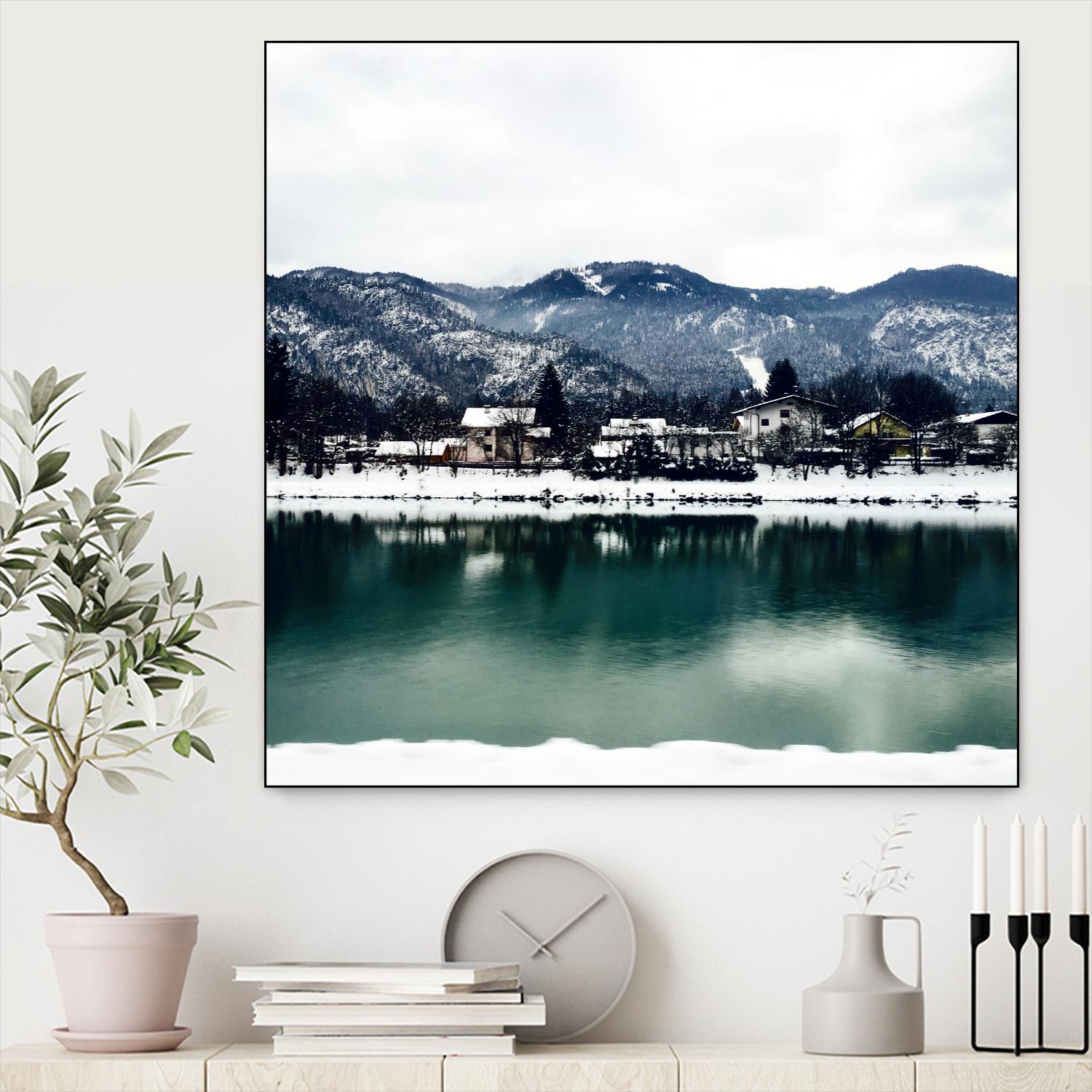 Winter paradise by Pexels on GIANT ART - green landscape