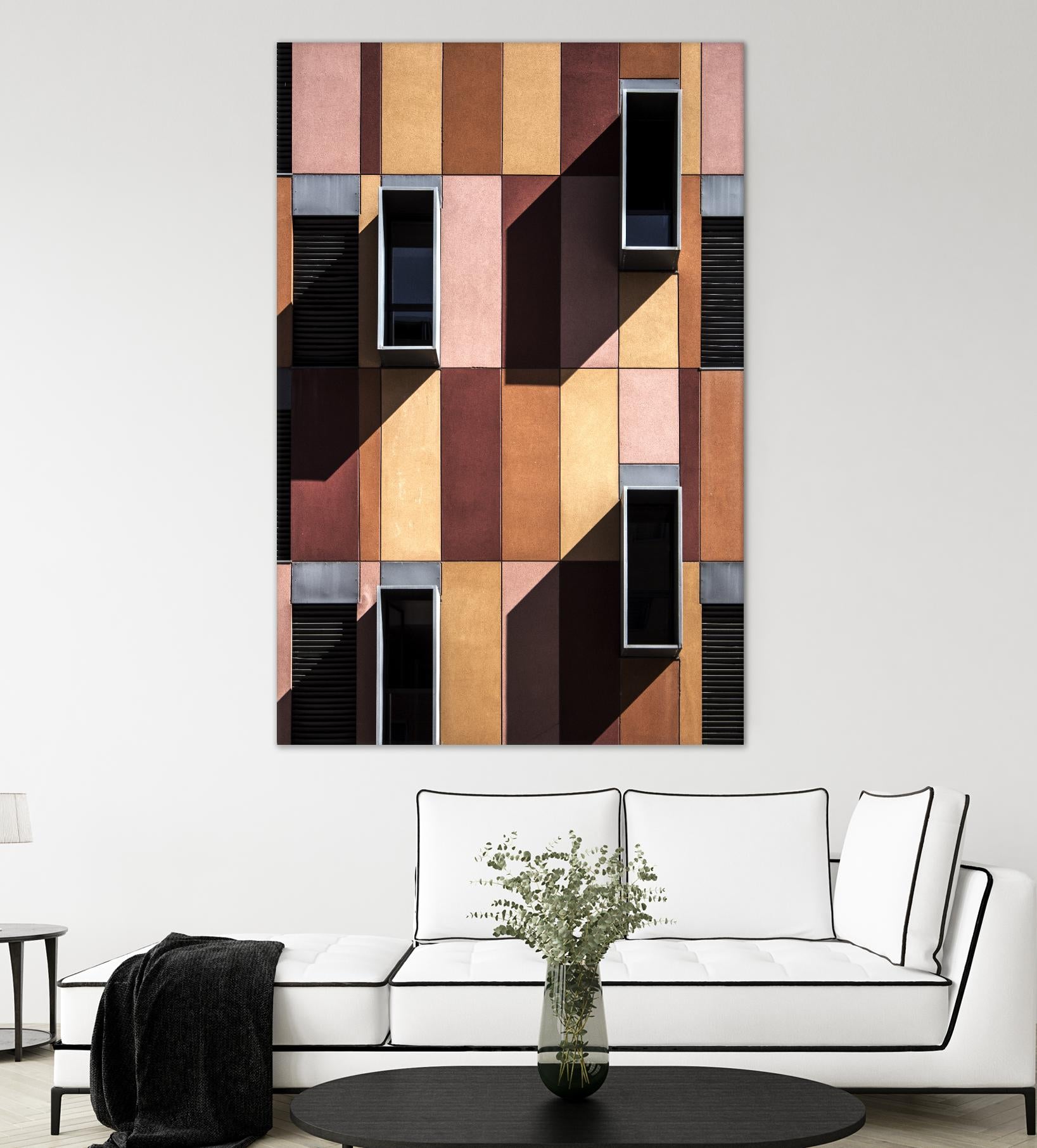 Façade IX by Pexels on GIANT ART - black architectural