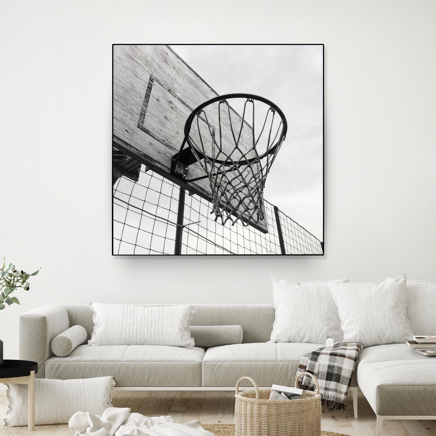 Basket Hoop by Pexels on GIANT ART - black sport