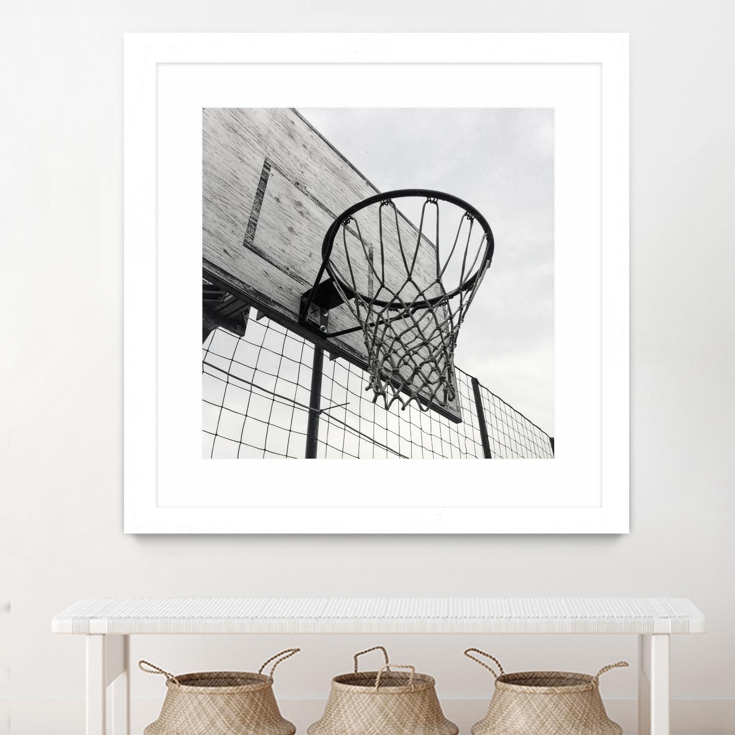 Basket Hoop by Pexels on GIANT ART - black sport