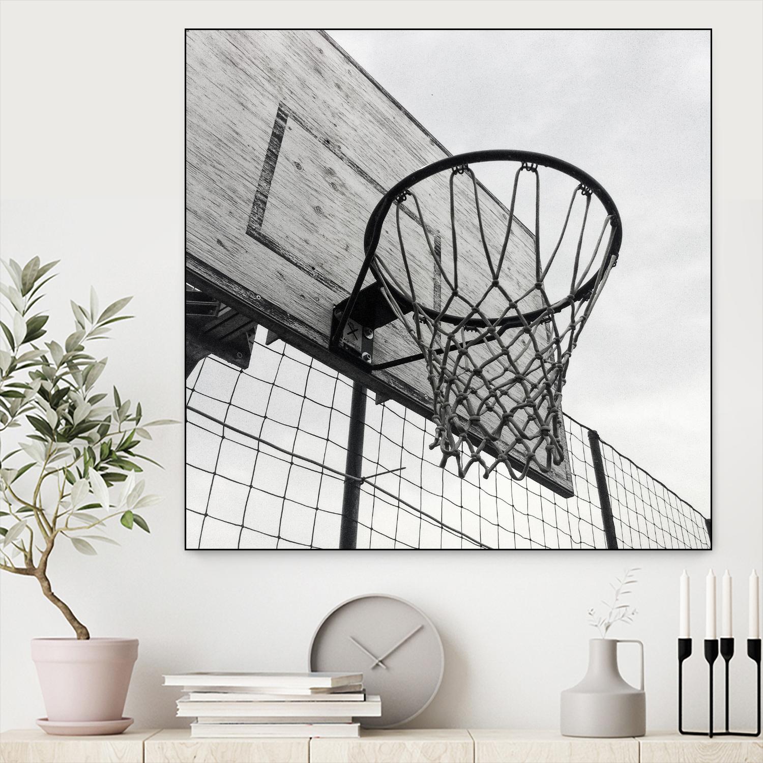 Basket Hoop by Pexels on GIANT ART - black sport