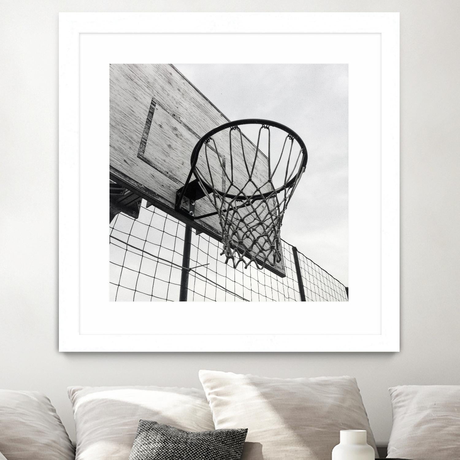 Basket Hoop by Pexels on GIANT ART - black sport
