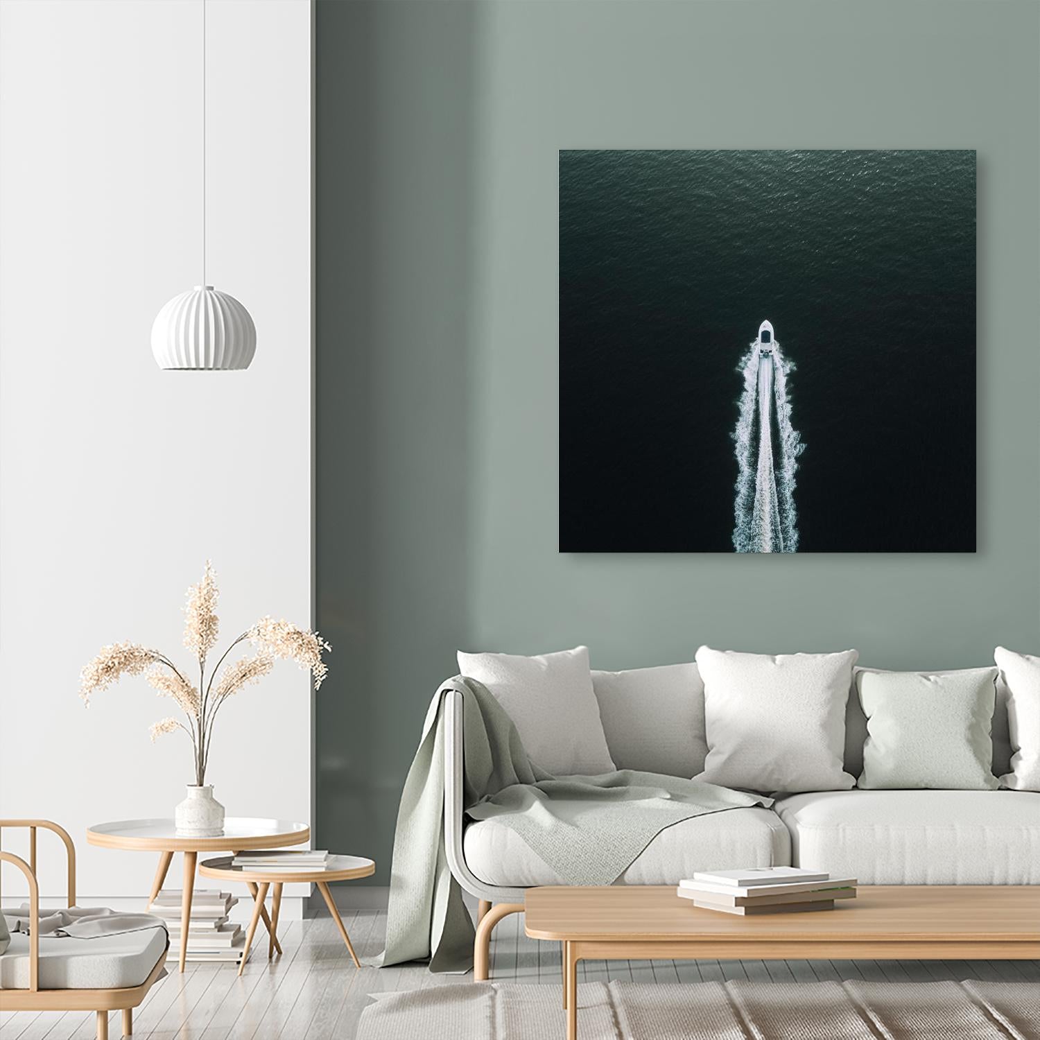 Row your boat by Pexels on GIANT ART - black nautical