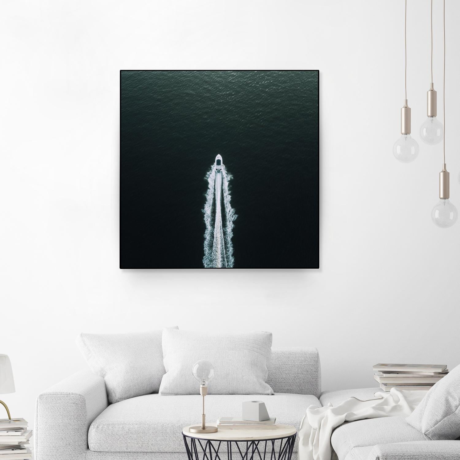 Row your boat by Pexels on GIANT ART - black nautical