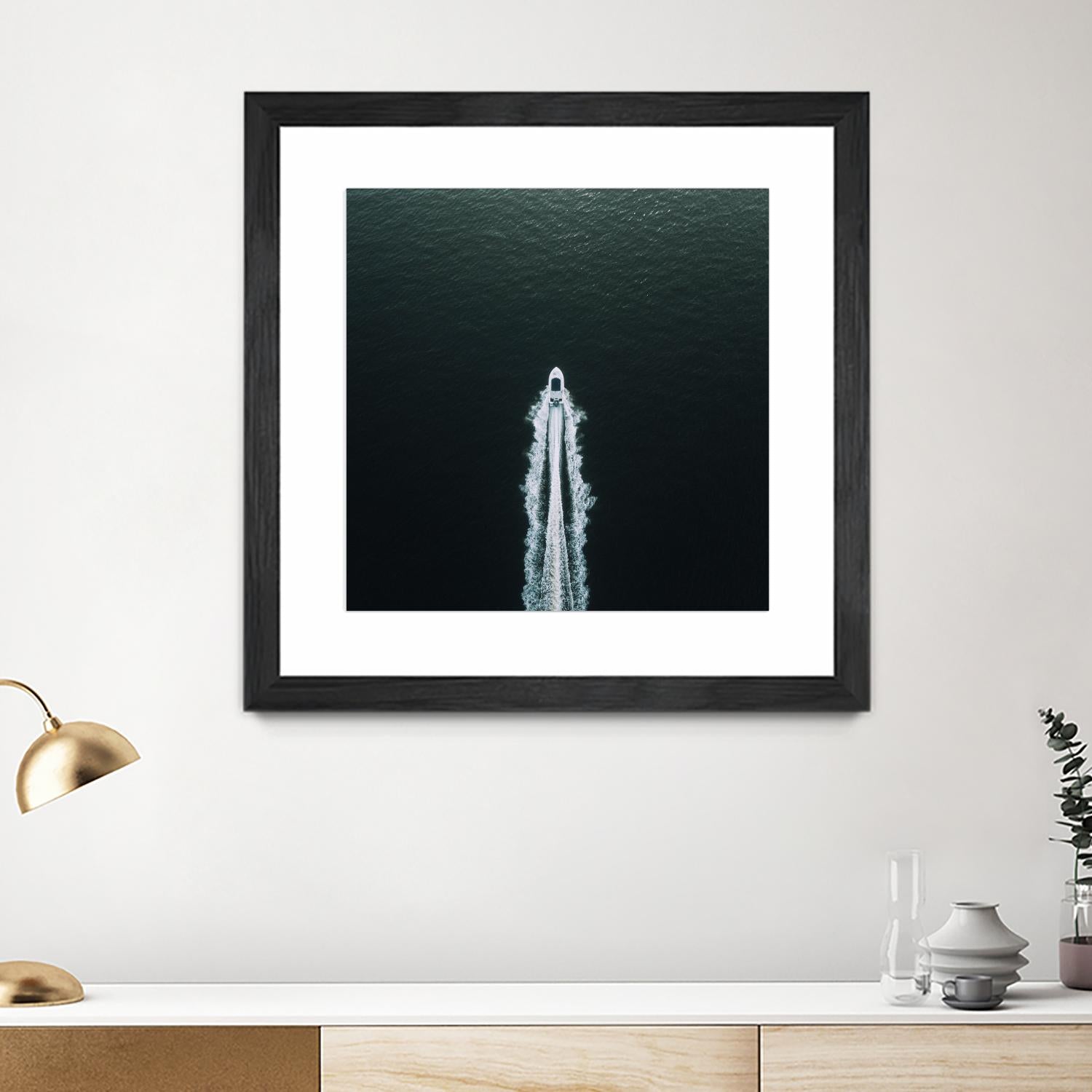 Row your boat by Pexels on GIANT ART - black nautical