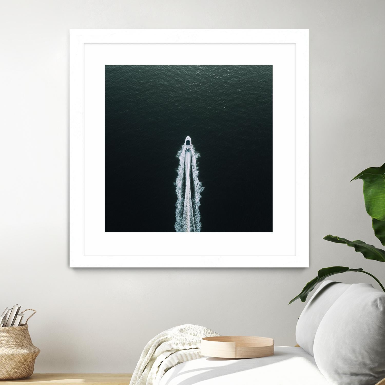 Row your boat by Pexels on GIANT ART - black nautical