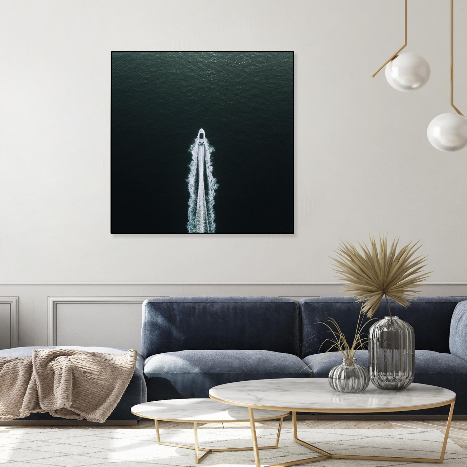 Row your boat by Pexels on GIANT ART - black nautical