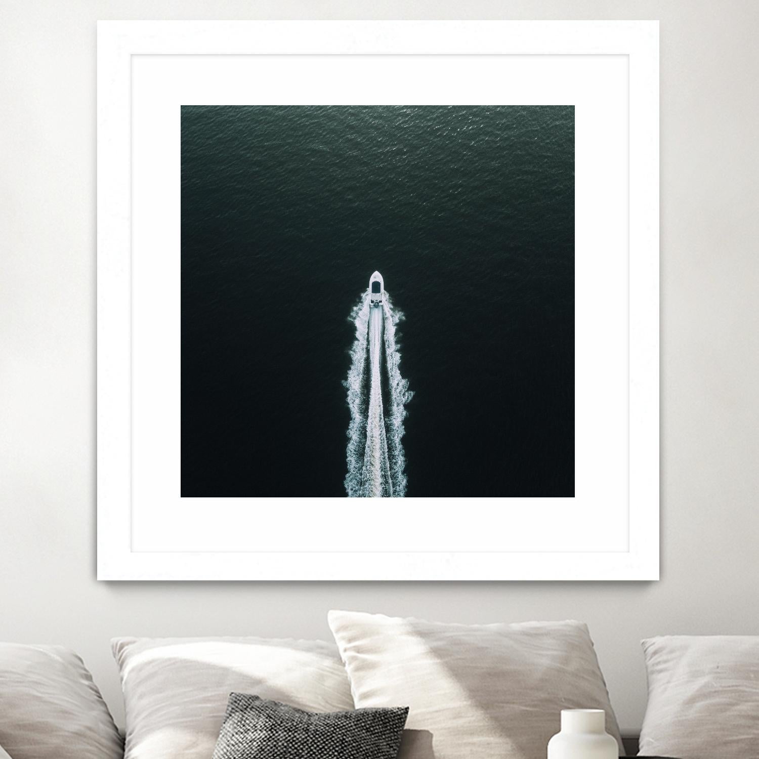 Row your boat by Pexels on GIANT ART - black nautical