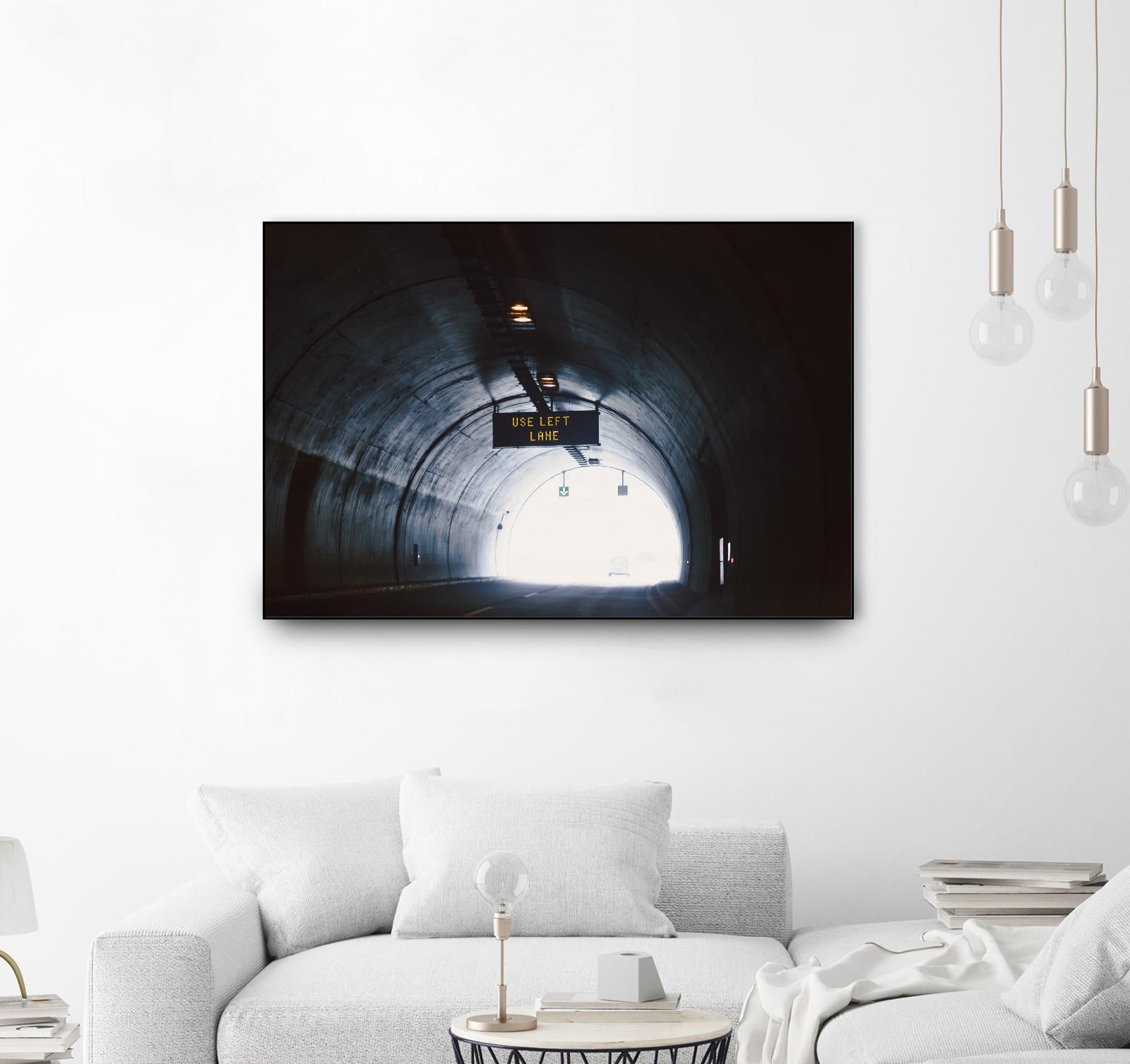 Use left lane by Pexels on GIANT ART - white photo art