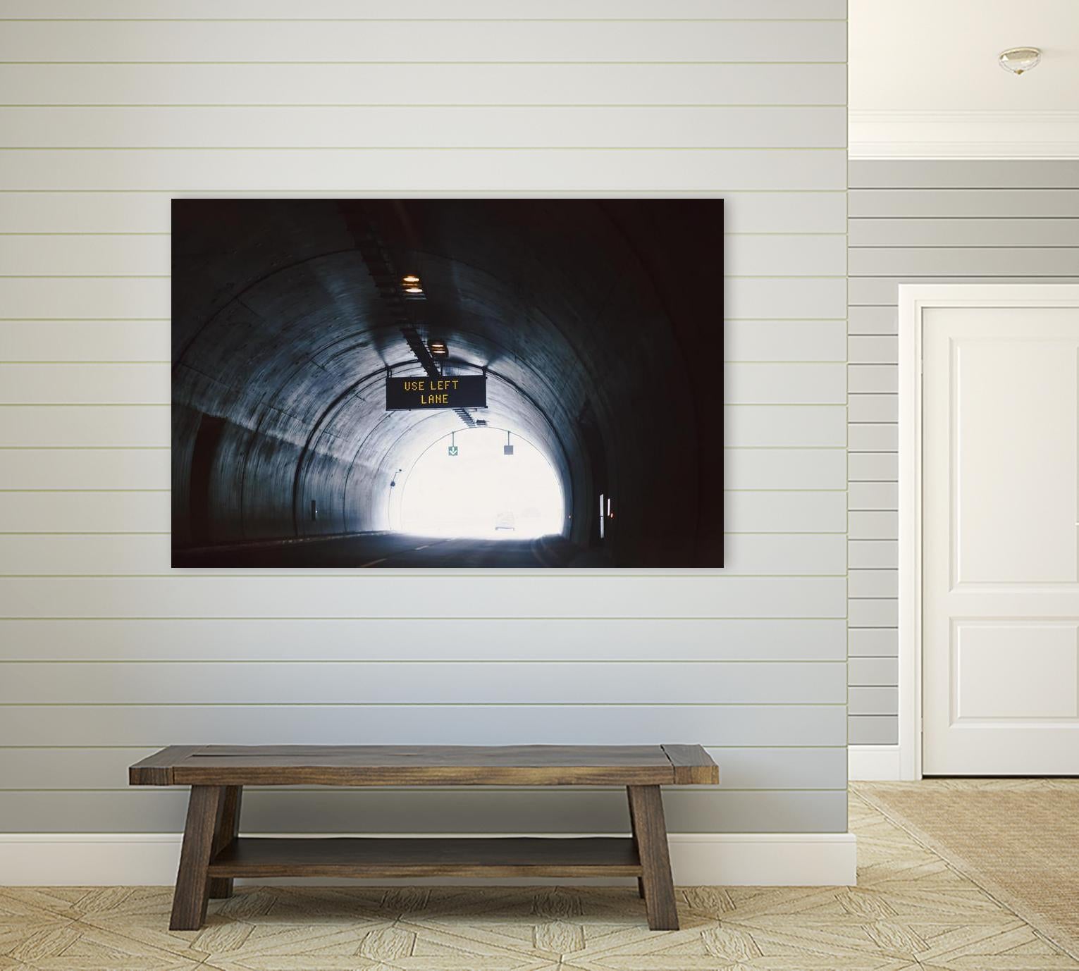 Use left lane by Pexels on GIANT ART - white photo art