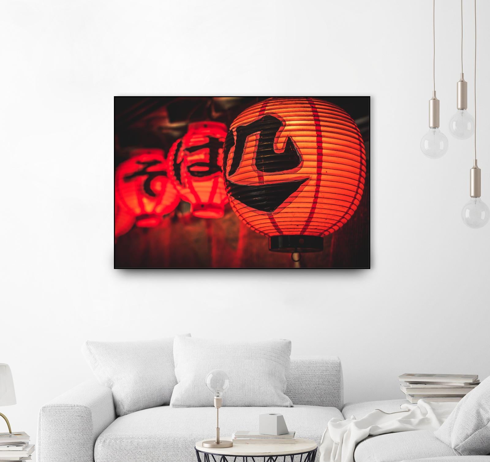 Chinese lanterns by Pexels on GIANT ART - black photo art