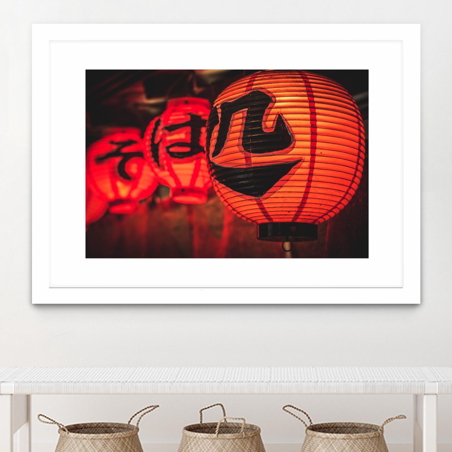Chinese lanterns by Pexels on GIANT ART - black photo art
