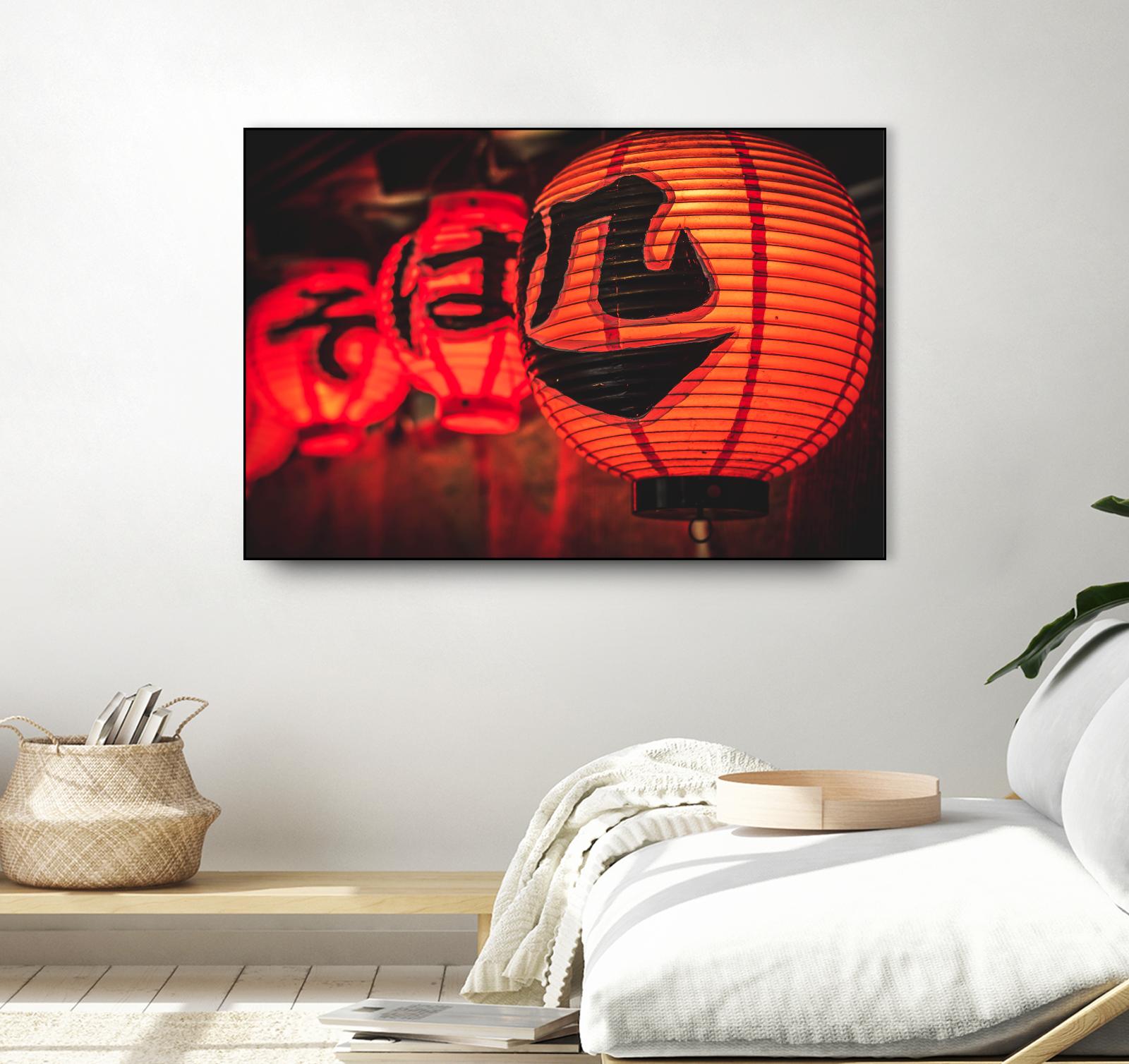 Chinese lanterns by Pexels on GIANT ART - black photo art