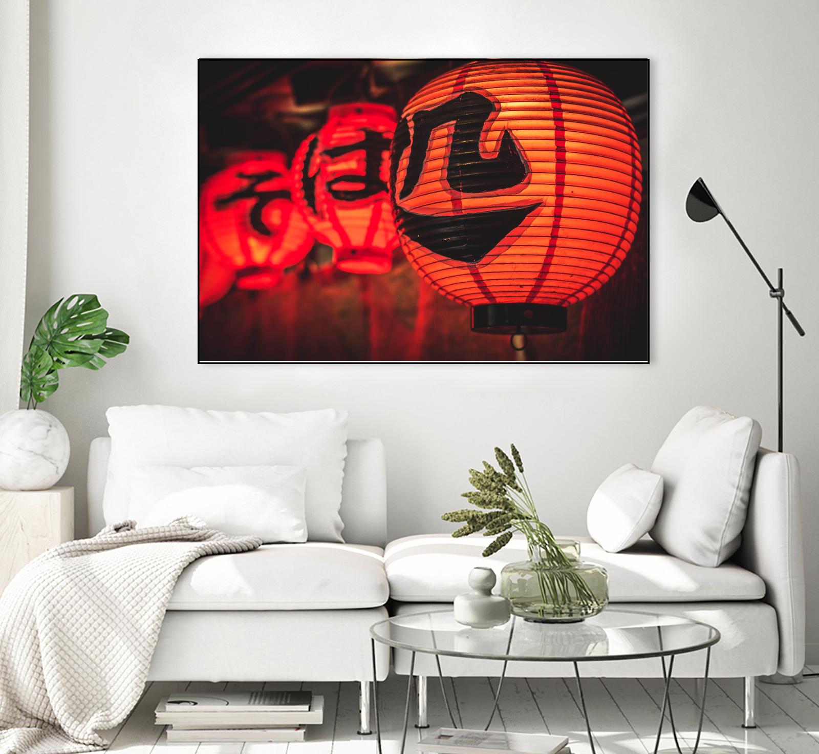 Chinese lanterns by Pexels on GIANT ART - black photo art