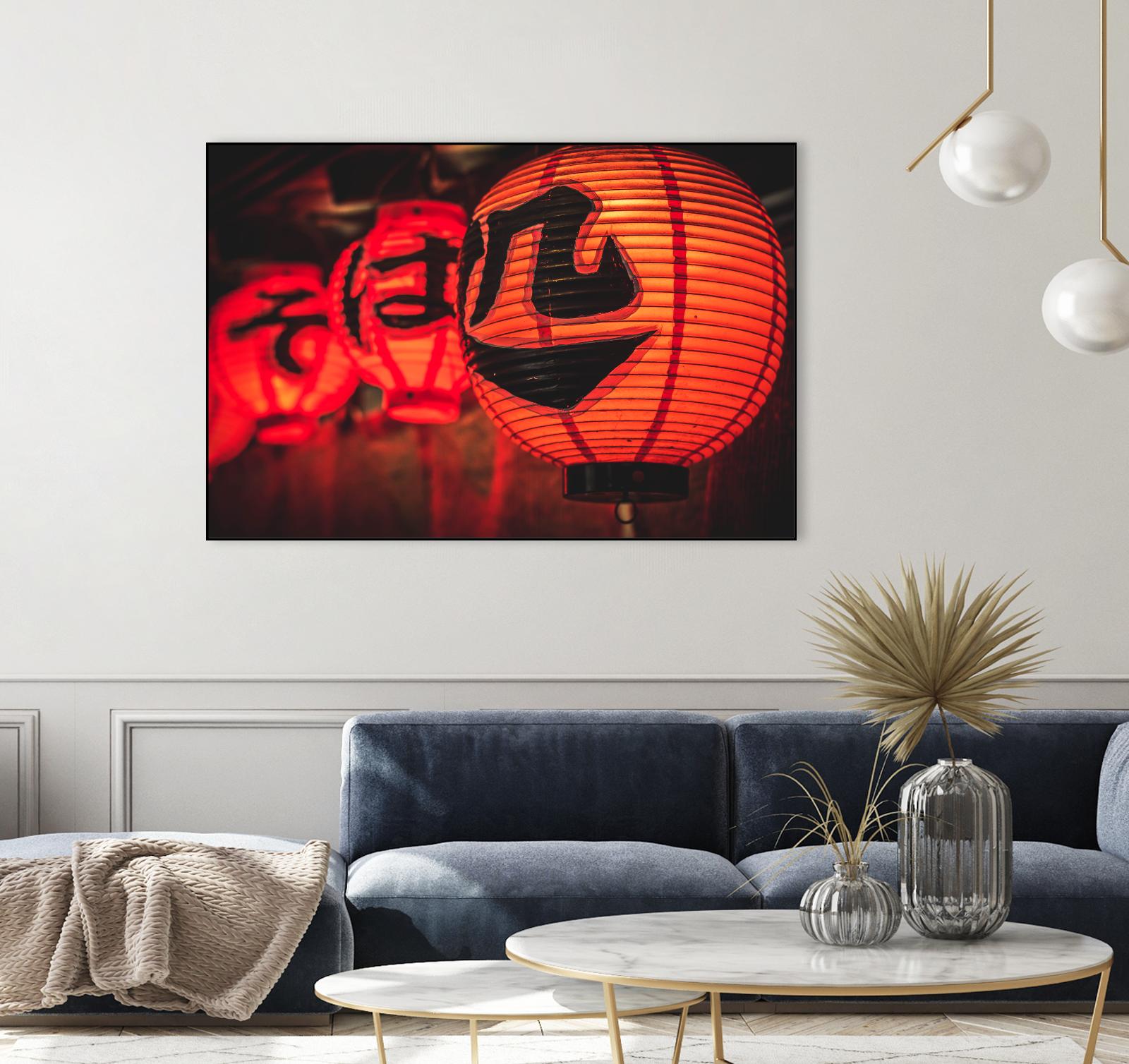 Chinese lanterns by Pexels on GIANT ART - black photo art