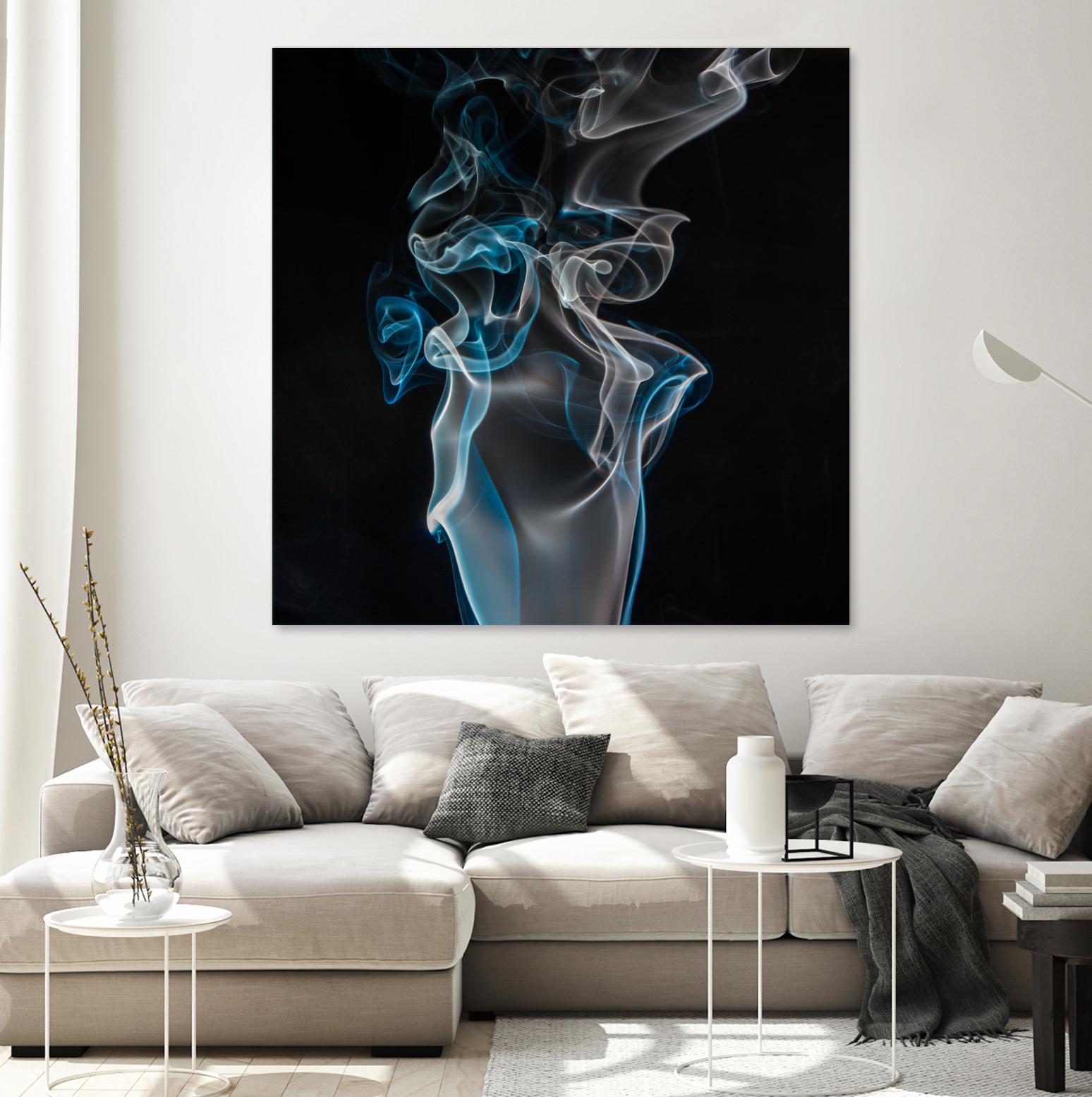 Blue smoke by Pexels on GIANT ART - blue photo art