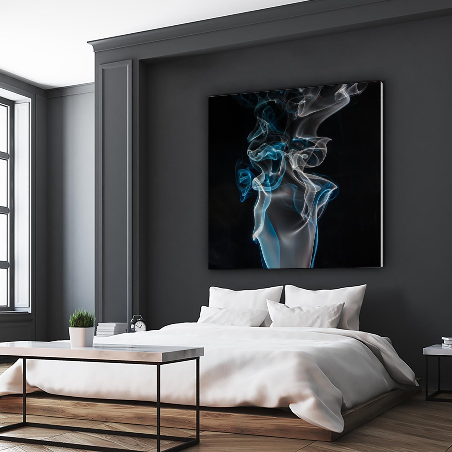 Blue smoke by Pexels on GIANT ART - blue photo art