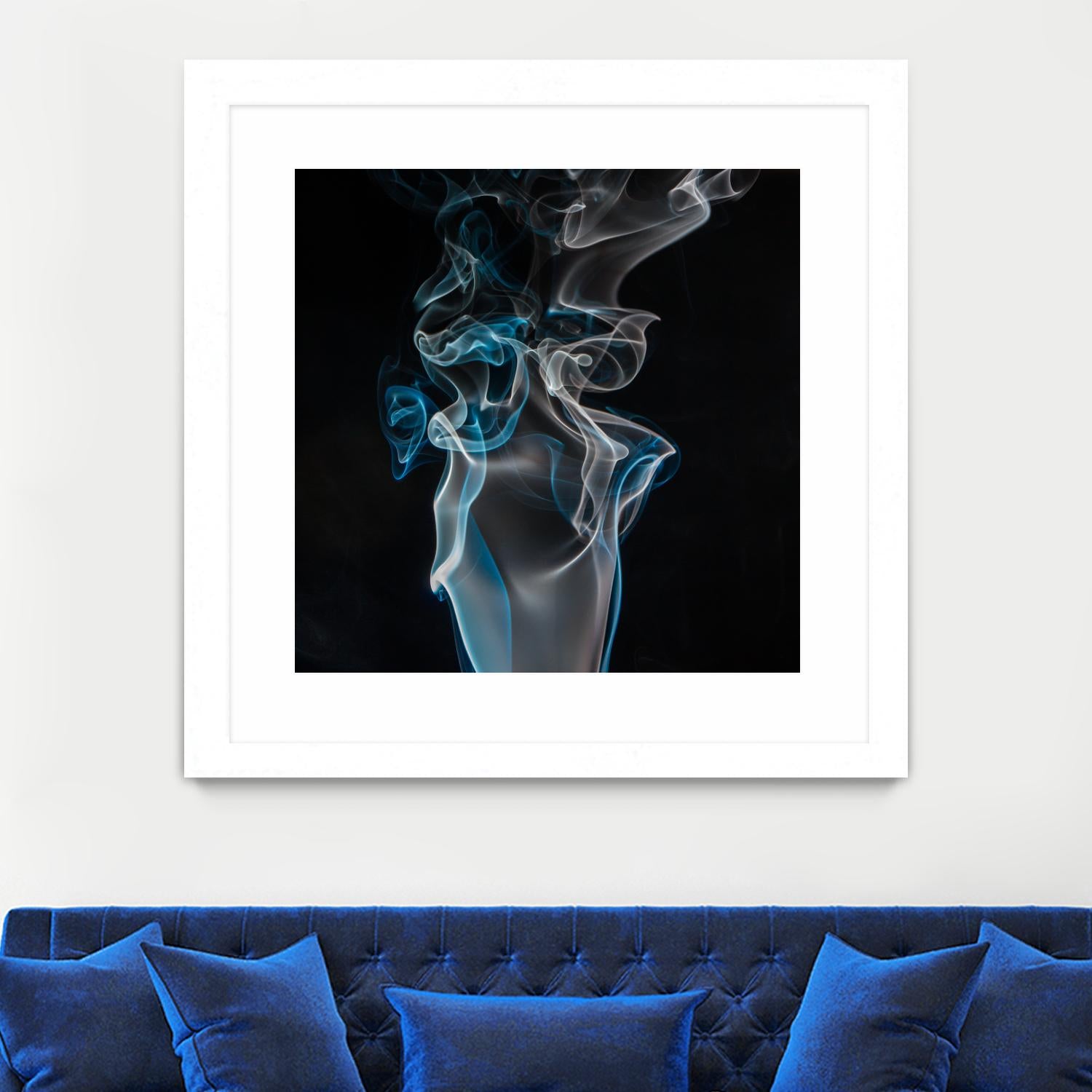 Blue smoke by Pexels on GIANT ART - blue photo art