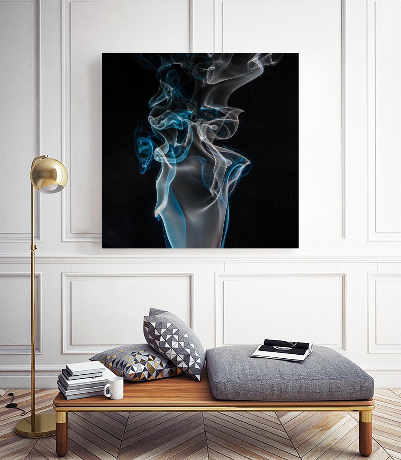 Blue smoke by Pexels on GIANT ART - blue photo art