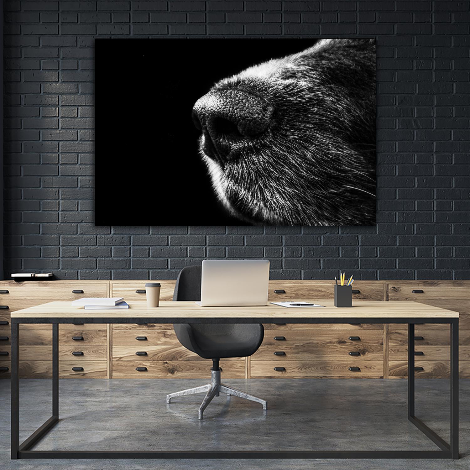 Dog nose by Pexels on GIANT ART - white animals