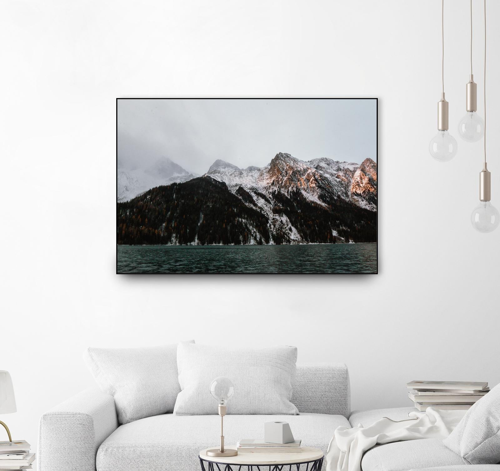 Last ray of sunshine by Pexels on GIANT ART - black landscape