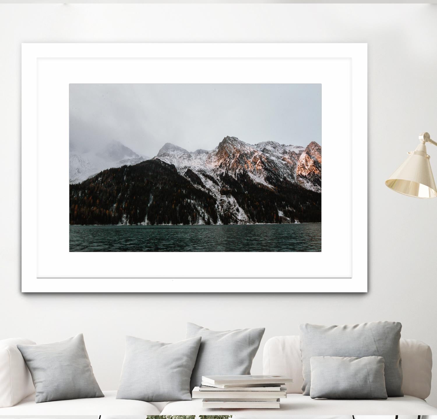 Last ray of sunshine by Pexels on GIANT ART - black landscape