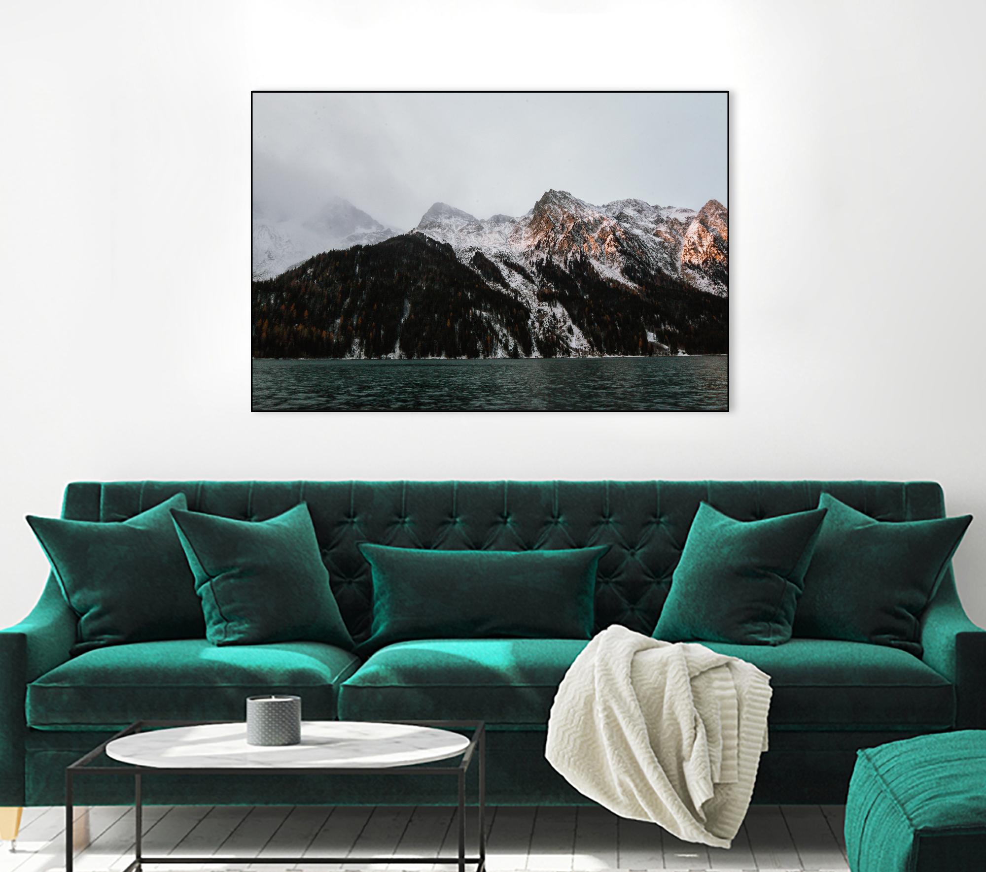 Last ray of sunshine by Pexels on GIANT ART - black landscape