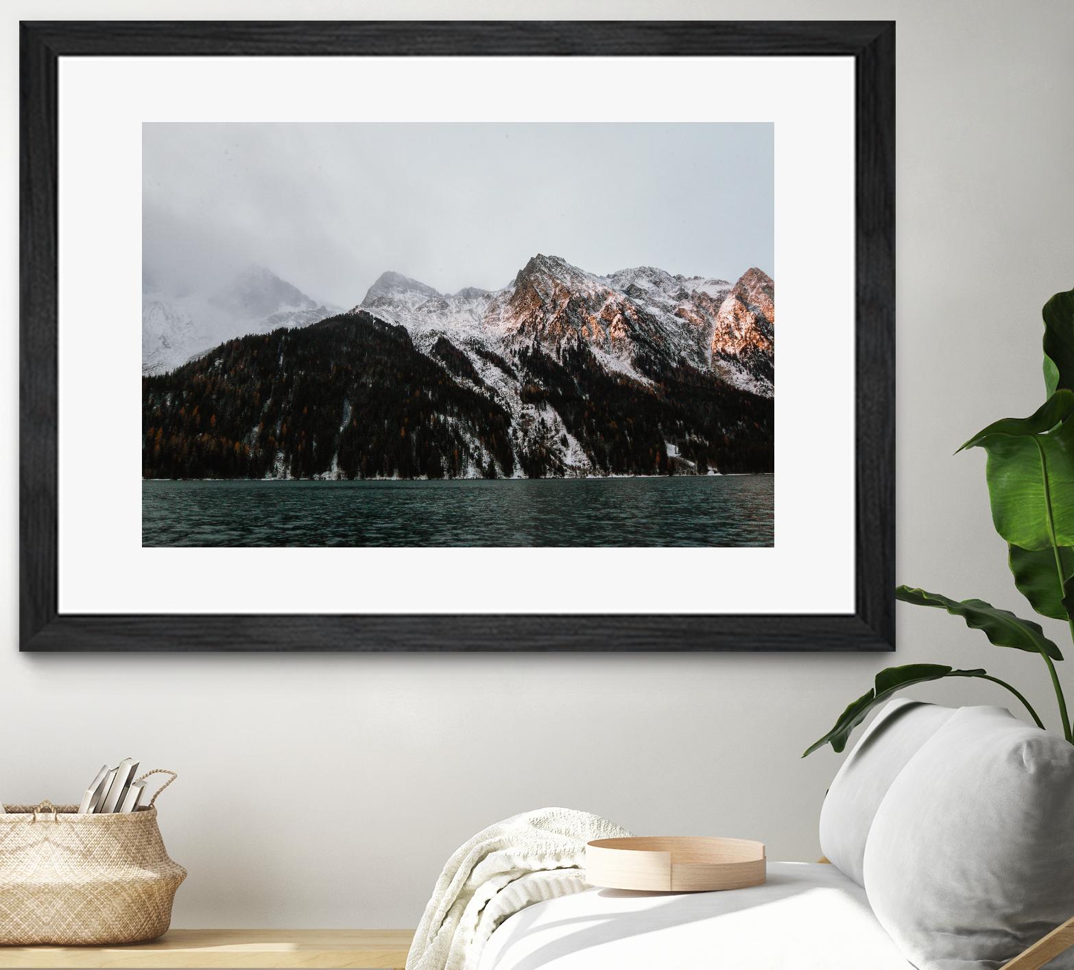 Last ray of sunshine by Pexels on GIANT ART - black landscape