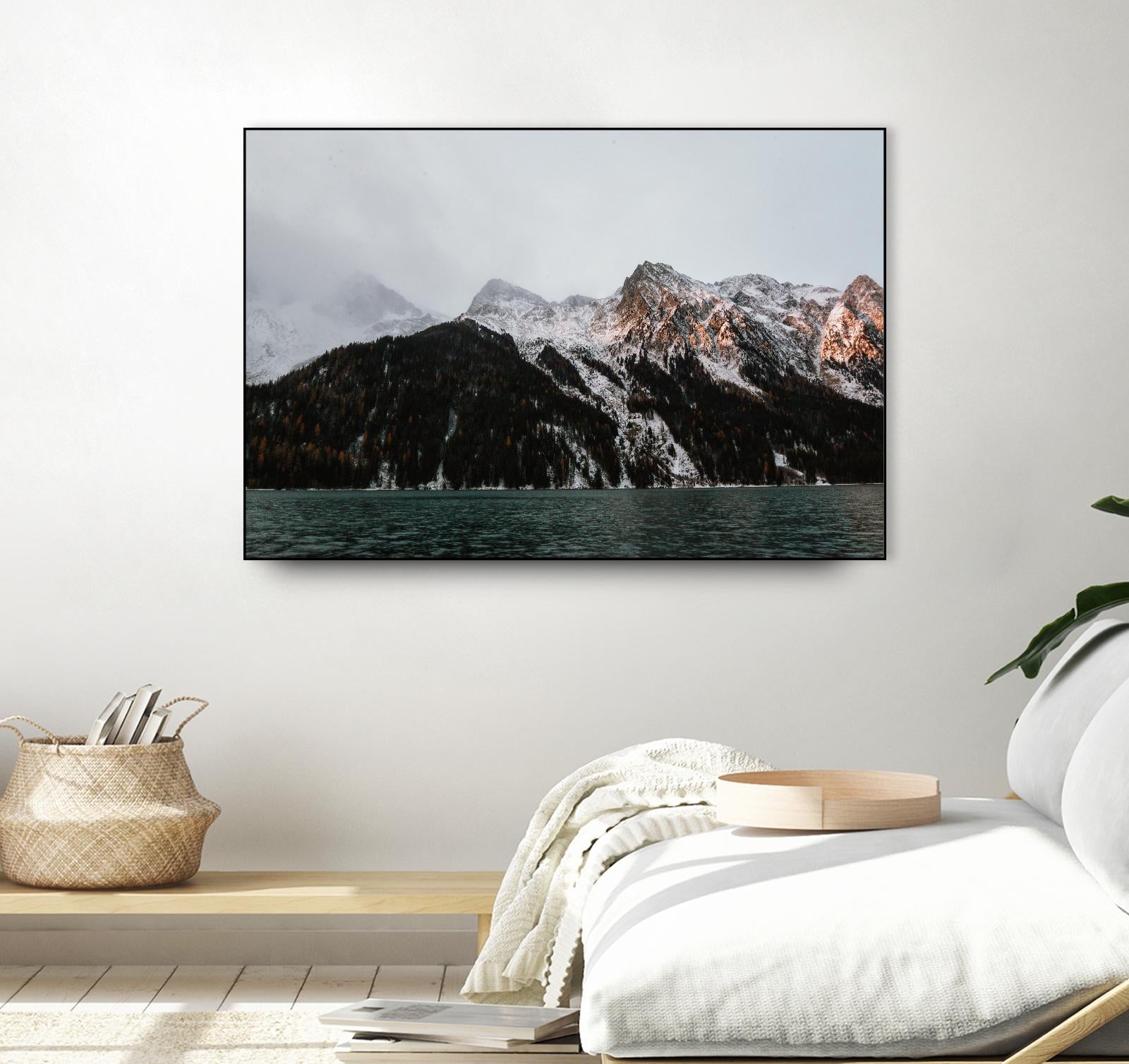 Last ray of sunshine by Pexels on GIANT ART - black landscape