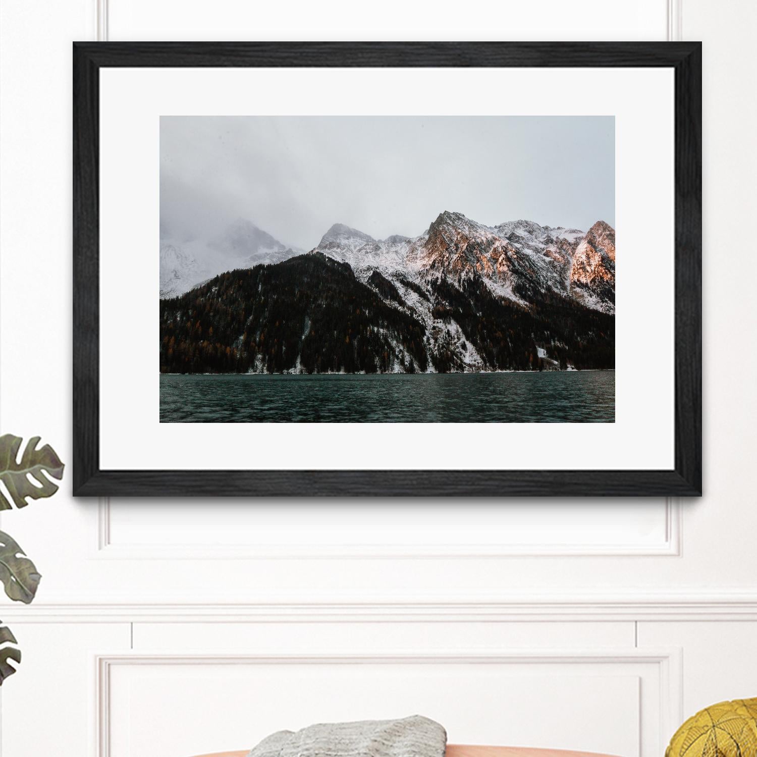 Last ray of sunshine by Pexels on GIANT ART - black landscape