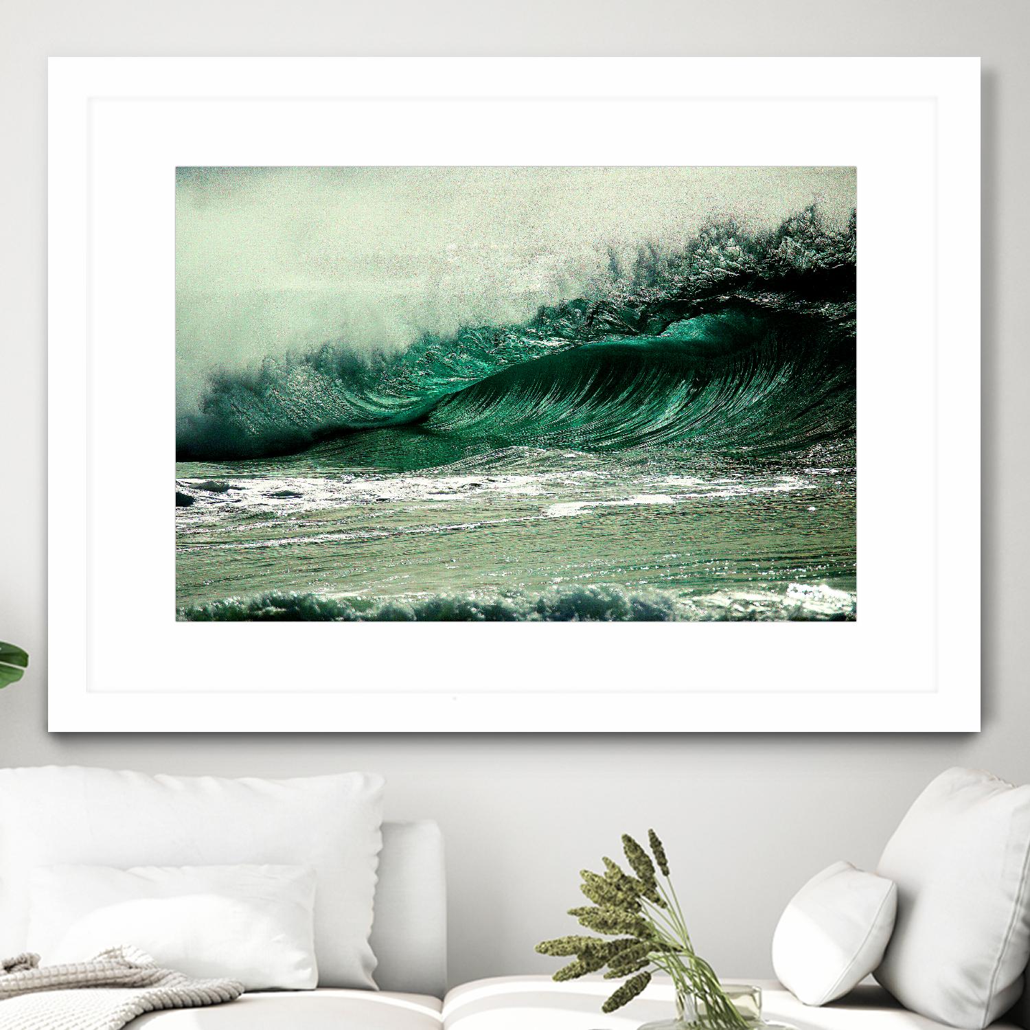 Broken waves by Pexels on GIANT ART - white sea scene