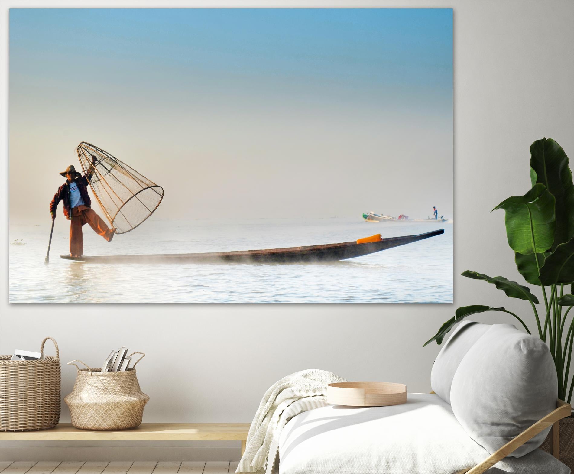Fishing by Pexels on GIANT ART - white sea scene