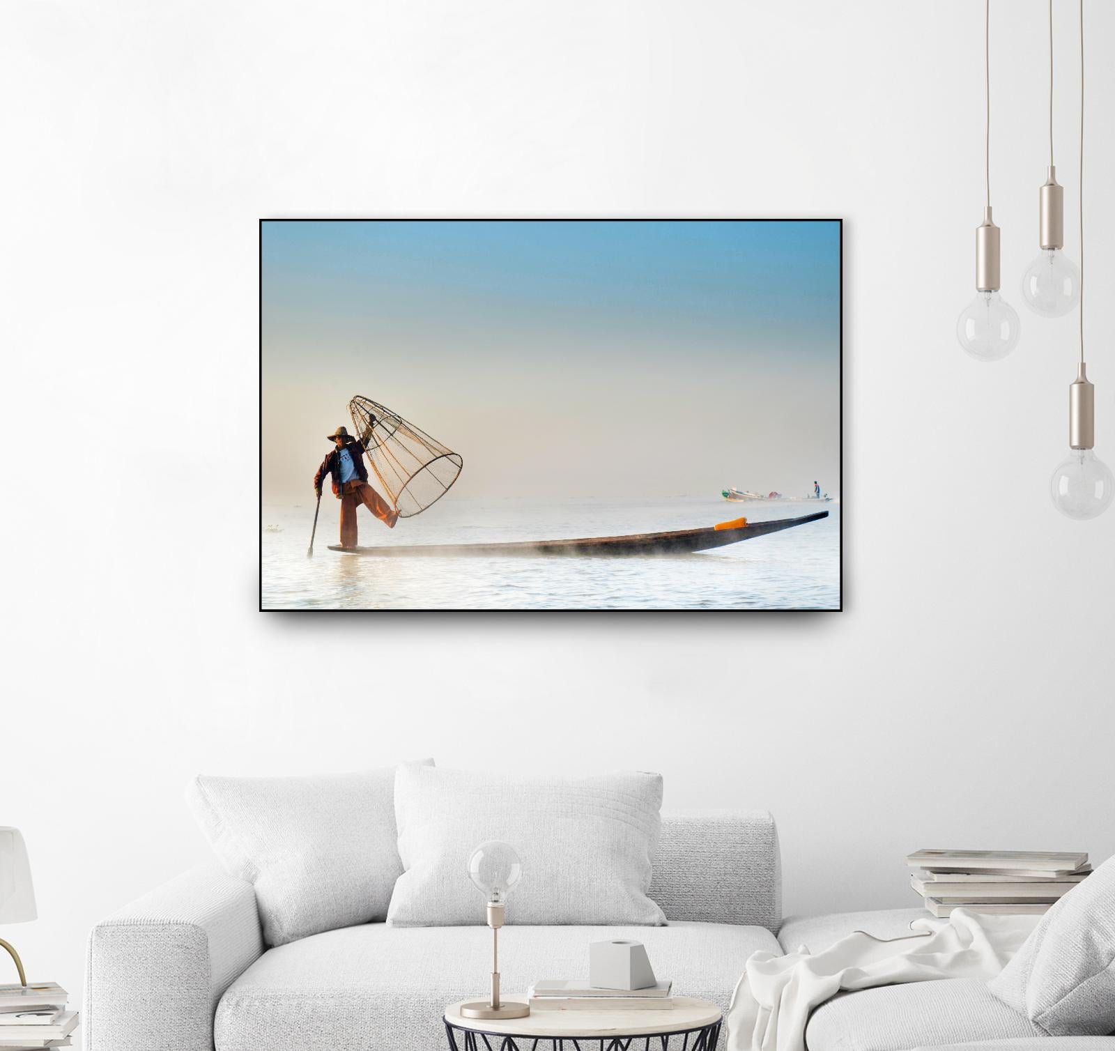 Fishing by Pexels on GIANT ART - white sea scene