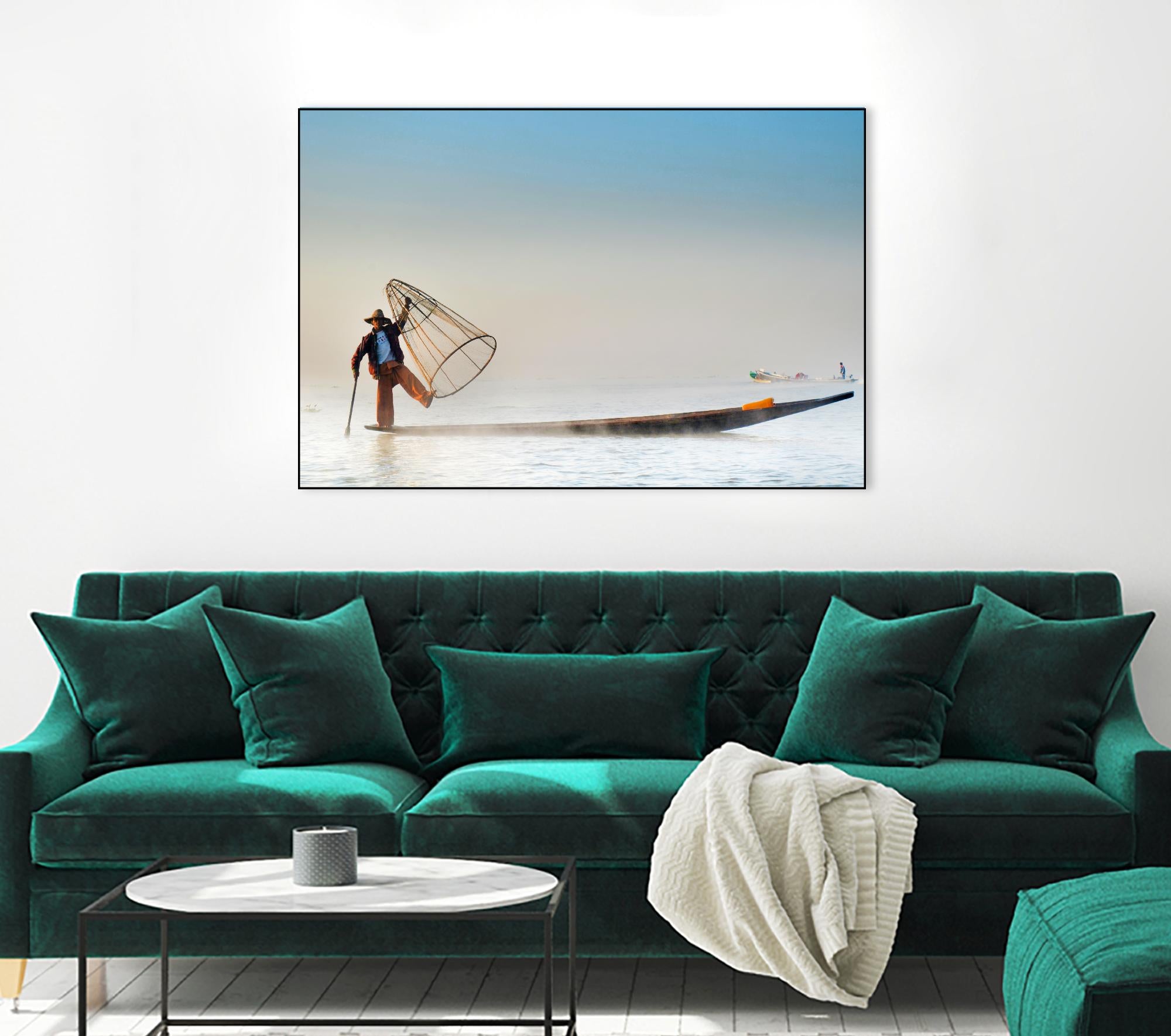 Fishing by Pexels on GIANT ART - white sea scene