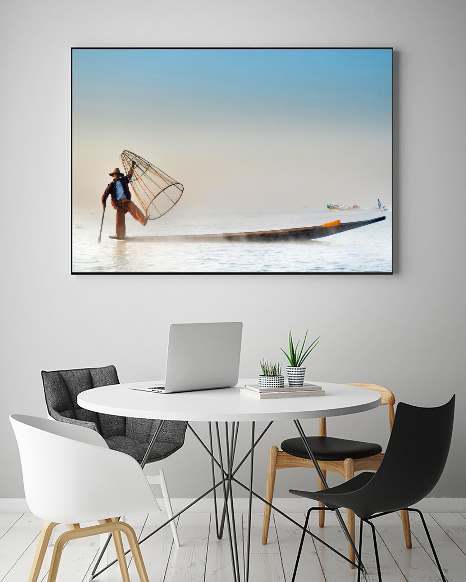 Fishing by Pexels on GIANT ART - white sea scene