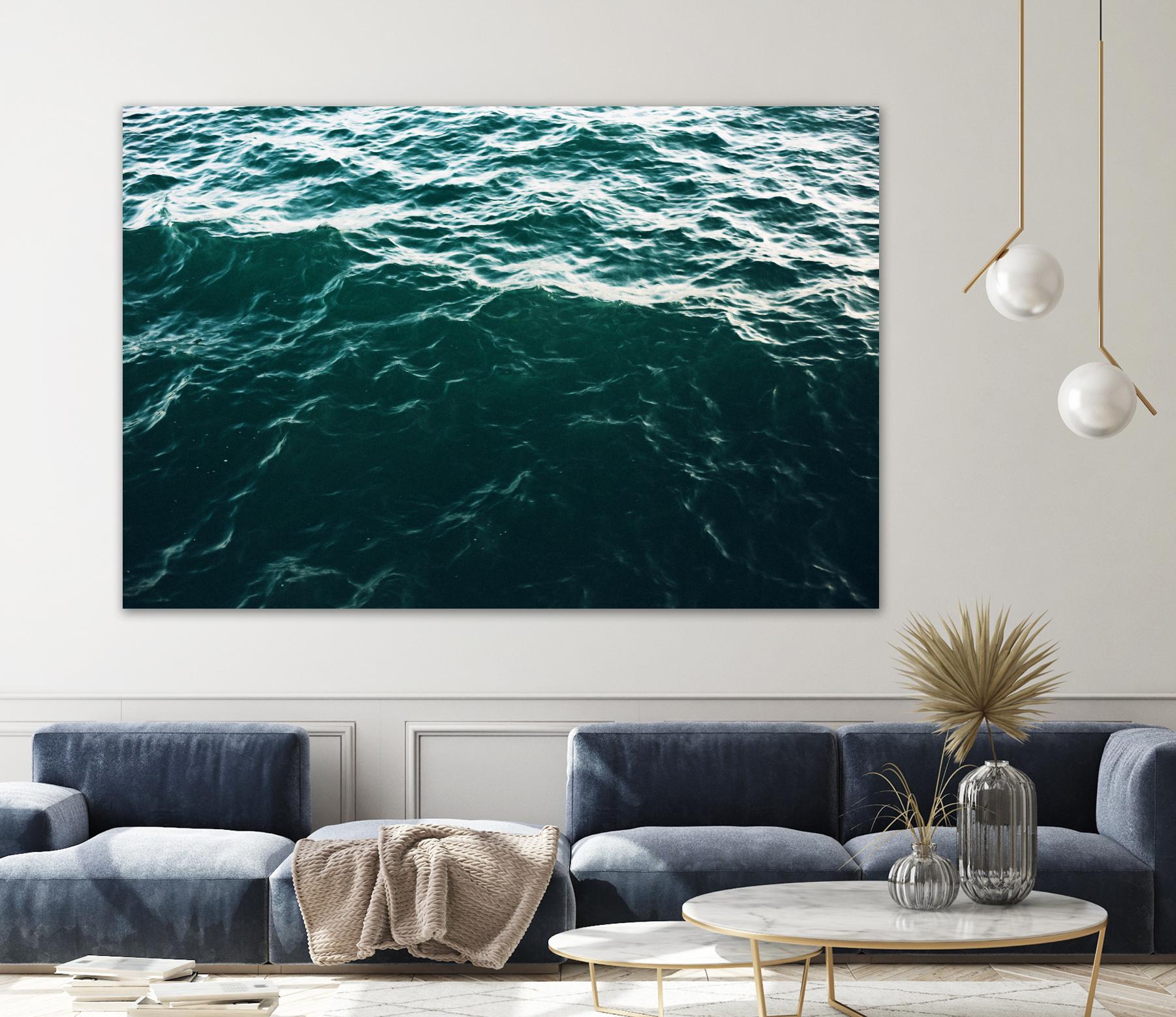 Waves by Pexels on GIANT ART - black sea scene