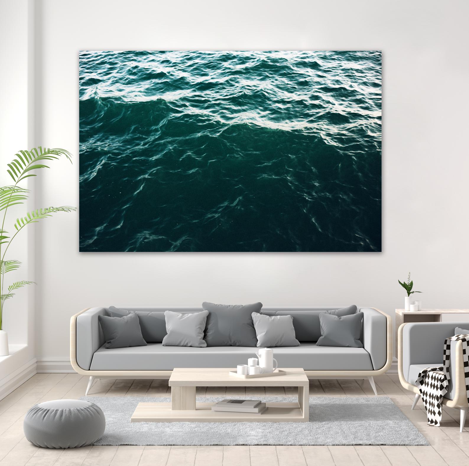 Waves by Pexels on GIANT ART - black sea scene