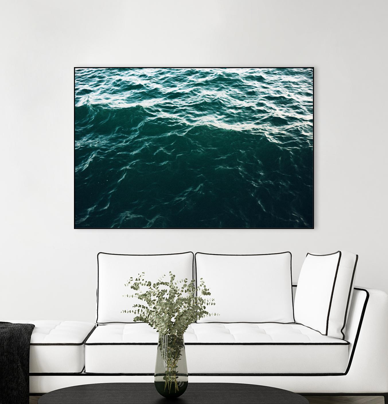 Waves by Pexels on GIANT ART - black sea scene