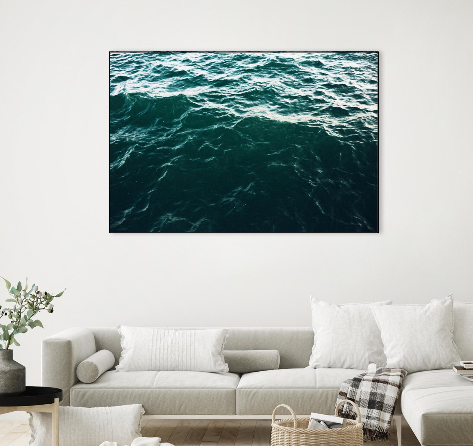Waves by Pexels on GIANT ART - black sea scene