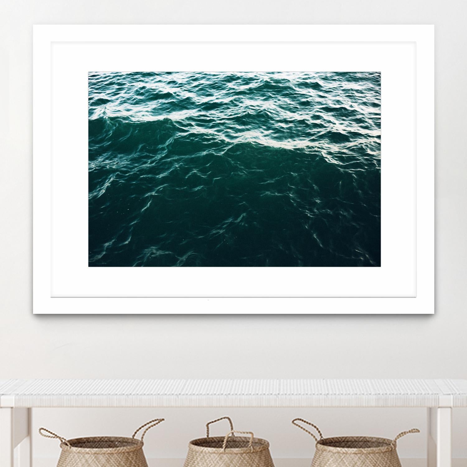 Waves by Pexels on GIANT ART - black sea scene