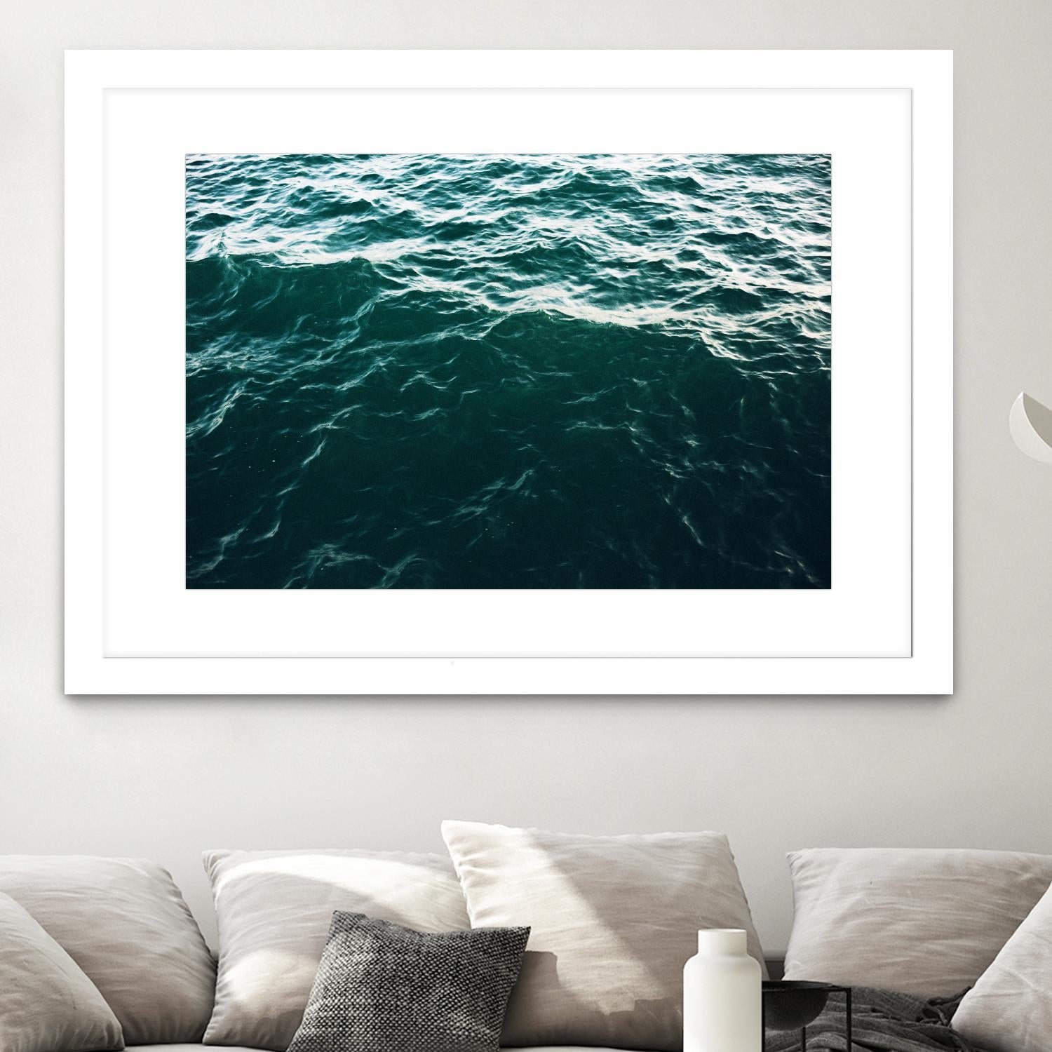 Waves by Pexels on GIANT ART - black sea scene