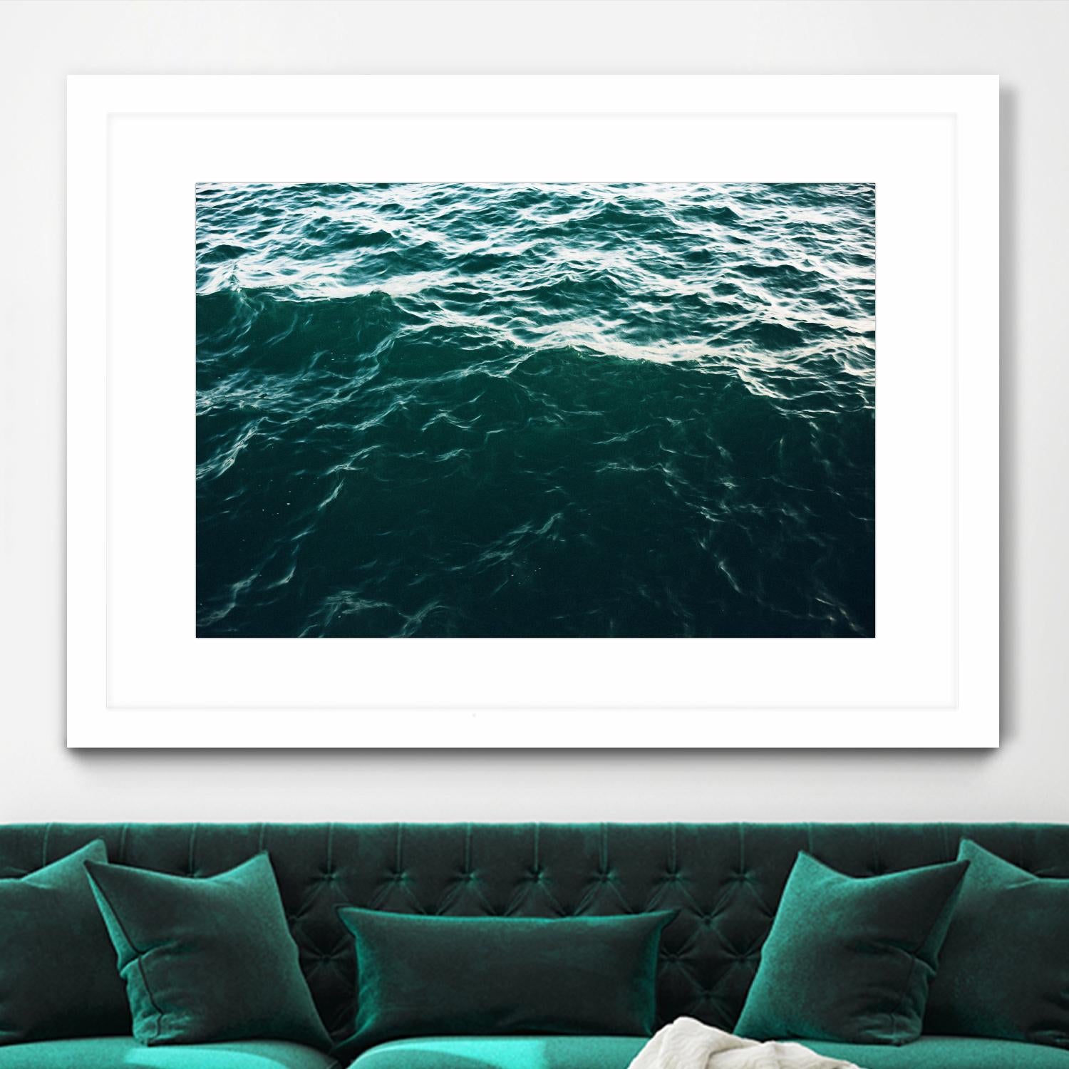 Waves by Pexels on GIANT ART - black sea scene