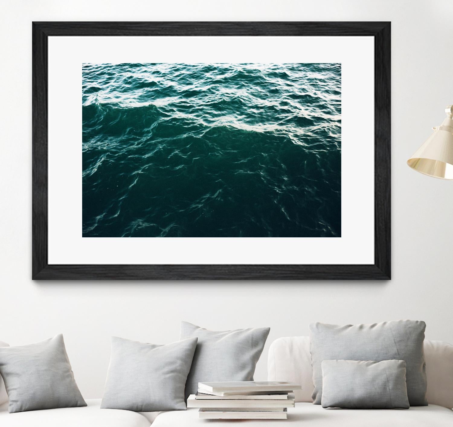 Waves by Pexels on GIANT ART - black sea scene