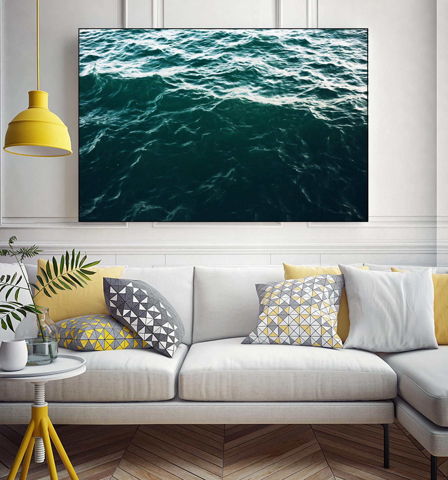 Waves by Pexels on GIANT ART - black sea scene