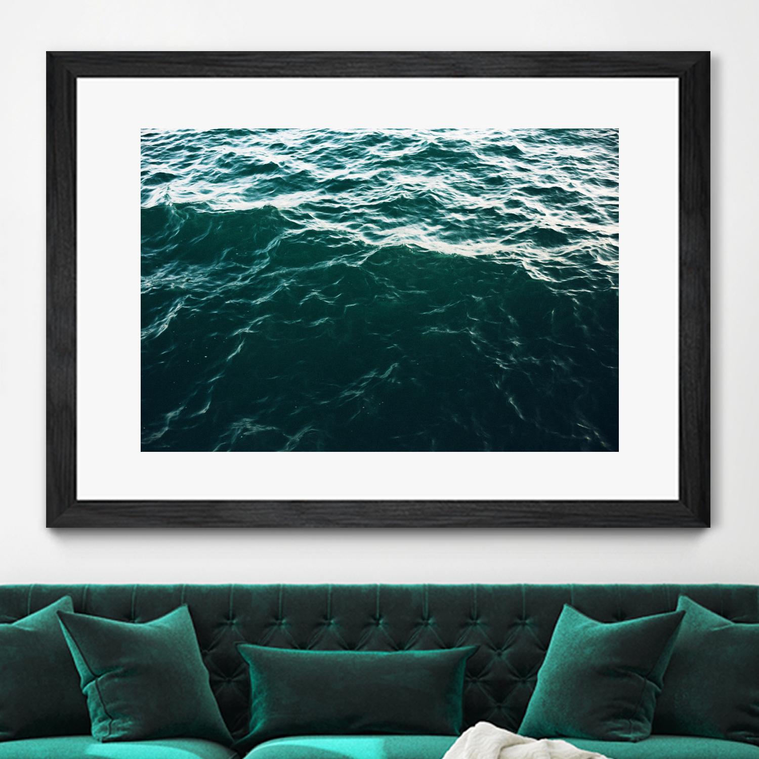 Waves by Pexels on GIANT ART - black sea scene