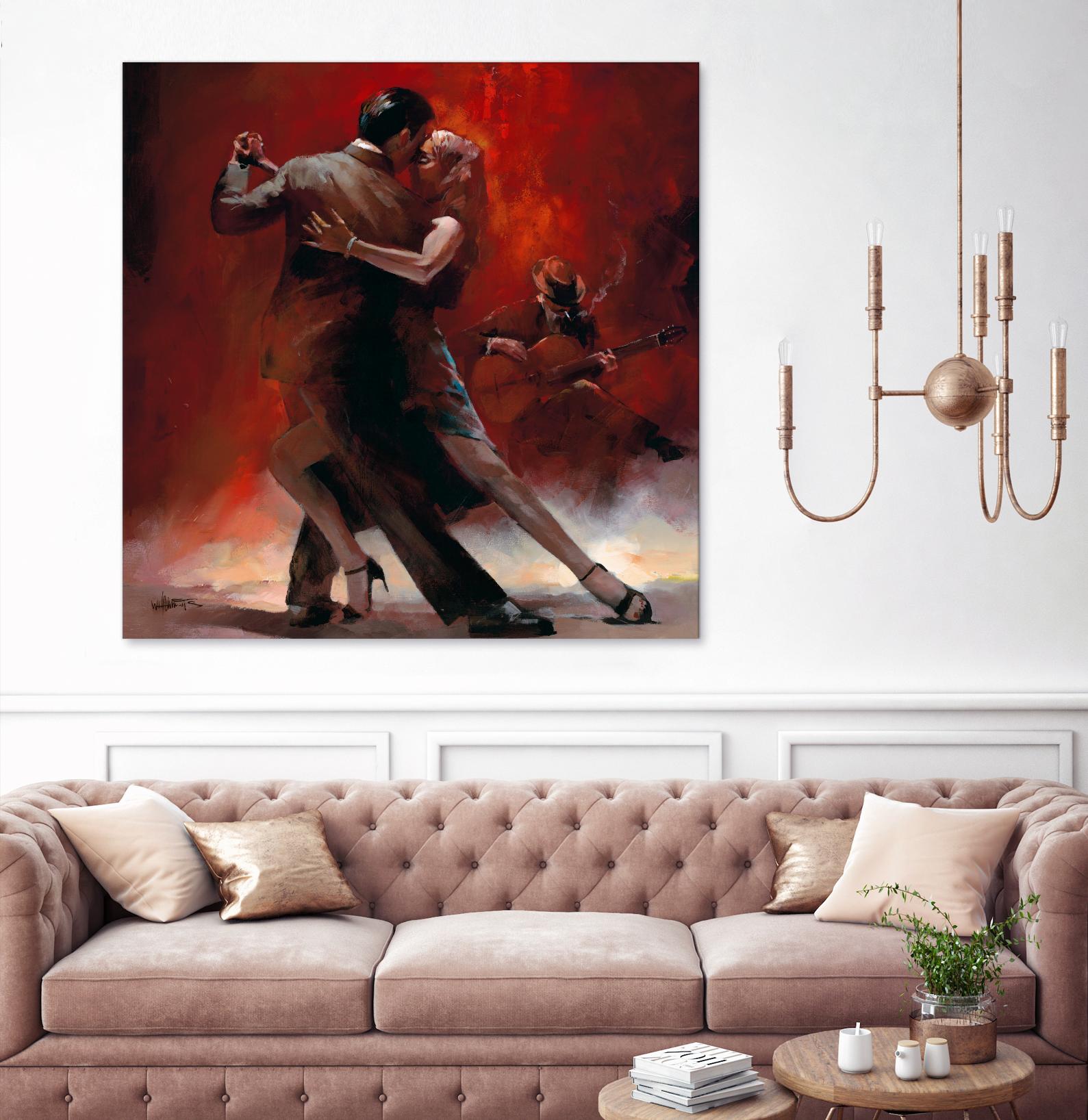 Tango Argentino II by Willem Haenraets on GIANT ART - black music - dance